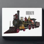 Plaque Photo Illustration de la locomotive à vapeur<br><div class="desc">Illustration de la locomotive à vapeur</div>