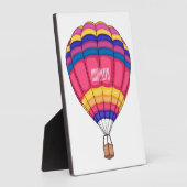 Plaque Photo Illustration de la montgolfière (Côté)