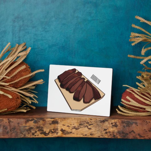Plaque Photo Illustration de la poitrine de boeuf (Côté)