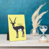 Plaque Photo Illustration de l'antilope Blackbuck (Côté)