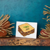 Plaque Photo Illustration de Lasagna (Côté)