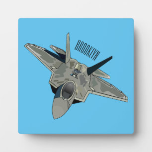 Plaque Photo Illustration de l'avion de chasse