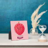 Plaque Photo Illustration de litchee rose mignon (Insitu)