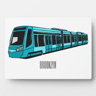 Plaque Photo Illustration de locomotive électrique