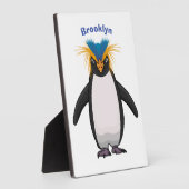 Plaque Photo Illustration de mignon macaroni pingouin (Côté)