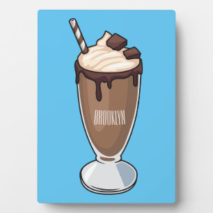 Plaque Photo Illustration de milk-shake au chocolat