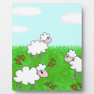 Plaque Photo Illustration de moutons mignons pour enfants