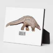 Plaque Photo Illustration de Pangolin (Côté)