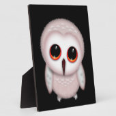 Plaque Photo Illustration de petite chouette mignonne (Côté)