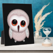 Plaque Photo Illustration de petite chouette mignonne (Côté)