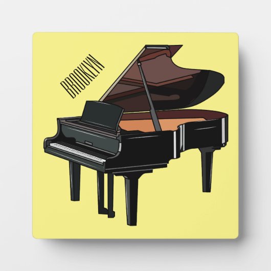 Plaque Photo Illustration de piano (Devant)