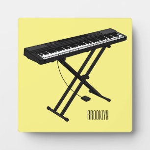 Plaque Photo Illustration de piano clavier