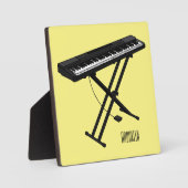 Plaque Photo Illustration de piano clavier (Recto)