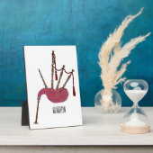 Plaque Photo Illustration de pipes (Côté)