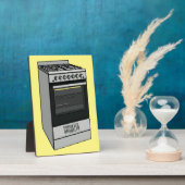 Plaque Photo Illustration de poêle électrique (Côté)