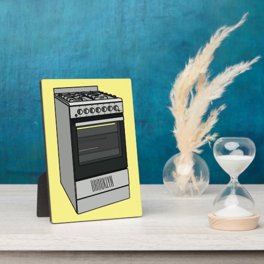 Plaque Photo Illustration de poêle électrique (Côté)