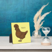 Plaque Photo Illustration de poulet à la polis chamois (Insitu)