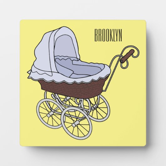 Plaque Photo Illustration de poussette (Devant)