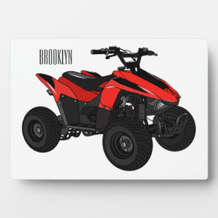 Plaque Photo Illustration de Quad bike atv