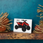 Plaque Photo Illustration de Quad bike atv (Côté)