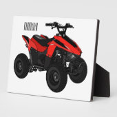 Plaque Photo Illustration de Quad bike atv (Côté)