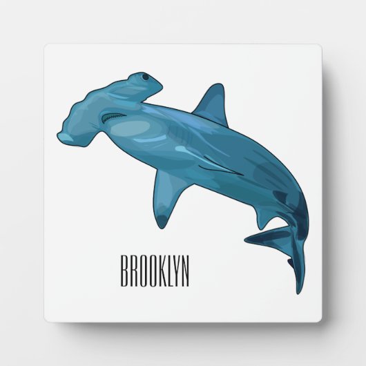 Plaque Photo Illustration de requin marteau (Devant)