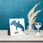 Plaque Photo Illustration de requin marteau (Insitu)