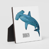 Plaque Photo Illustration de requin marteau (Recto)