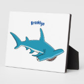 Plaque Photo Illustration de requin marteau (Côté)