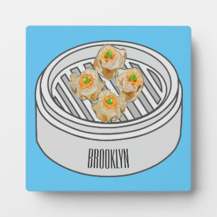 Plaque Photo Illustration de Shumai dim sum