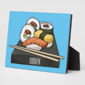 Plaque Photo Illustration de sushi (Côté)