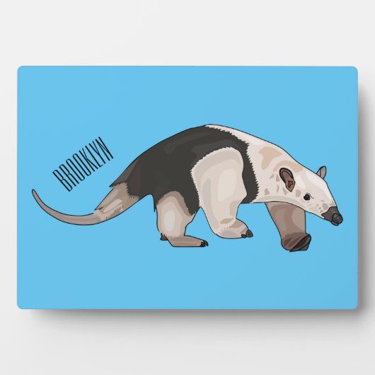 Plaque Photo Illustration de Tamandua (Devant)