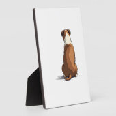 Plaque Photo Illustration de vue arrière de Bulldog vintage Ama (Côté)