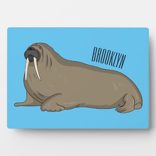 Plaque Photo Illustration de Walrus (Devant)