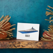 Plaque Photo Illustration de yacht (Côté)