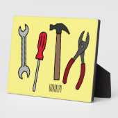 Plaque Photo Illustration des outils de menuiserie (Côté)
