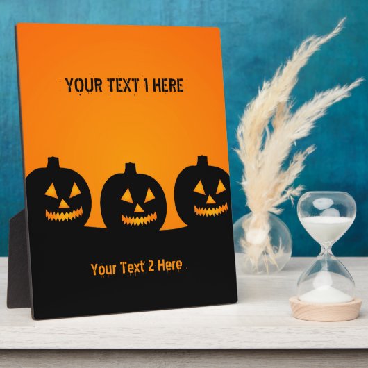Plaque Photo Illustration d'Halloween (Côté)