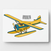 Plaque Photo Illustration d'hydravion (Devant)
