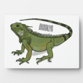 Plaque Photo Illustration d'Iguana (Devant)