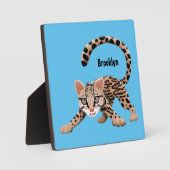 Plaque Photo Illustration d'ocelot mignon (Recto)