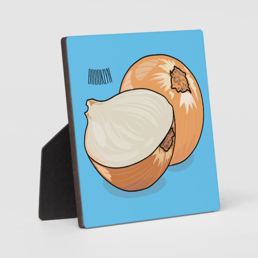 Plaque Photo Illustration d'oignon (Recto)