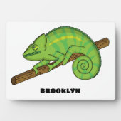 Plaque Photo Illustration du caméléon de la parson (Devant)