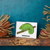 Plaque Photo Illustration du caméléon de la parson (Côté)