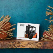 Plaque Photo Illustration du chariot élévateur (Côté)