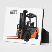 Plaque Photo Illustration du chariot élévateur (Côté)