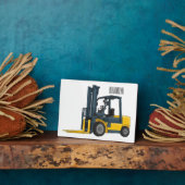 Plaque Photo Illustration du chariot élévateur (Côté)