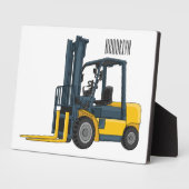 Plaque Photo Illustration du chariot élévateur (Côté)