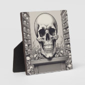 Plaque Photo Illustration du crâne (Recto)
