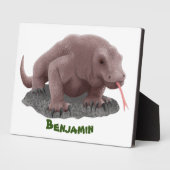 Plaque Photo Illustration du dragon de Komodo (Côté)