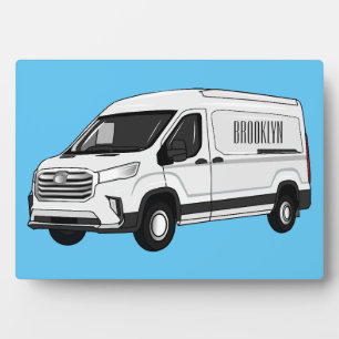 Plaque Photo Illustration du fourgon de livraison